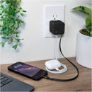 Nimble Wally Stretch 35 Wall Charger with Retractable Cable in Black, supplier blank product detail view