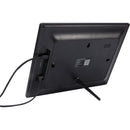 Pixi 10.1" Wifi Photo Frame, black, blank front view