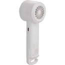 Pocket Chill Cooling Fan with 2,000 mAh Power Bank in White, supplier blank back view