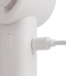 Pocket Chill Cooling Fan with 2,000 mAh Power Bank in White, supplier blank detail view