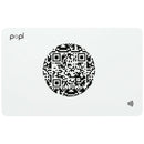 Popl Digital Business Card, white, back view