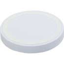 Quake 2.0 15W Wireless Charging Pad in White, supplier blank angled view