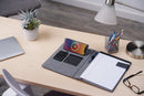 Reclaim RPET 5000 mAh Wireless Charging Writing Pad with FSC® Mix Paper, gray, product photograph