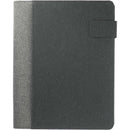 Reclaim RPET 5000 mAh Wireless Charging Writing Pad with FSC® Mix Paper, gray, blank front view