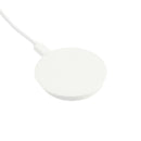 Recycled ABS MagClick™ Fast Wireless Charging Pad, white, blank product photograph