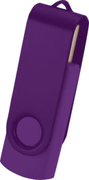 Rotate 2Tone Flash Drive 2GB, violet, blank front view