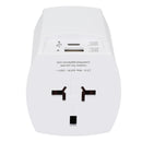 SKROSS World Travel Adapter MUV USB Type A & Type C, White, back view