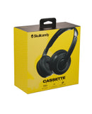Skullcandy Cassette Bluetooth Headphones in Black, front view