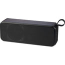Solar Sound Outdoor Bluetooth Speaker, Black, blank front view