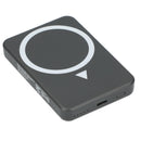 Solekick™ MagClick™ 5000 mAh Wireless Power Bank, Dark Gray, blank supplier product photograph