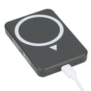 Solekick™ MagClick™ 5000 mAh Wireless Power Bank, Dark Gray, blank supplier product photograph
