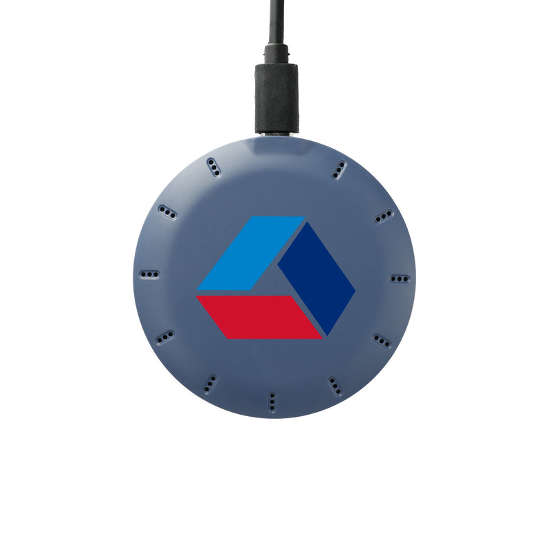 Solekick™ MagClick™ Fast Wireless Charging Pad, Blue, supplier sample front view