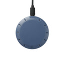 Solekick™ MagClick™ Fast Wireless Charging Pad, Blue, blank front view