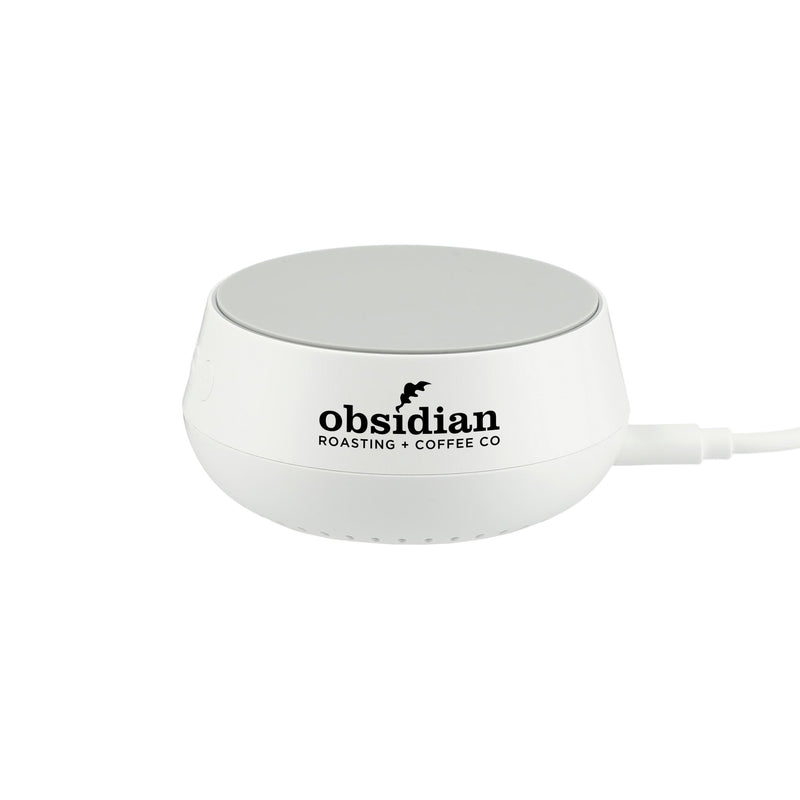 Sound Machine with 15W Wireless Charger, white, supplier-decorated front view