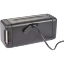 Sound Wedge Magnetic Outdoor Speaker, Black, back view