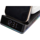 TriCharge Plus 3-in-1 Qi Wireless Charging Stand, Black, blank detail view