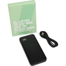 UL Listed 10,000 mAh 20W Digital Display Power Bank, Black, blank supplier product photograph