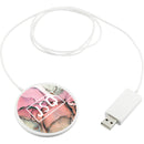 Ultra Thin Wireless Charging Pad, white, supplier-decorated product photograph