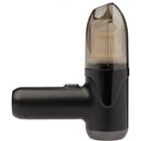 VacuMate Handheld Rechargeable Vacuum in Black, supplier blank front view