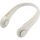 Wellable™ Wireless Neck Fan, white, blank product photograph