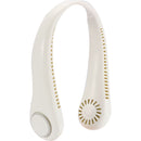 Wellable™ Wireless Neck Fan, white, blank product photograph
