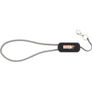 Wrist Link 5-in-1 65W PD Charging Cable Lanyard, Black/Silver, supplier sample front view