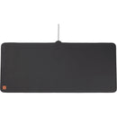 ZAGG Desk Mat with Wireless Charging, Black, blank front view