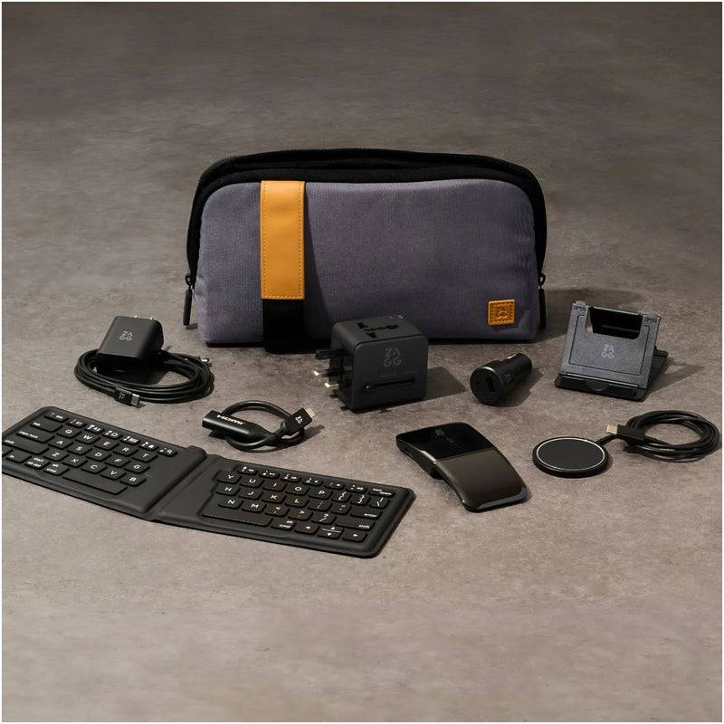 ZAGG Desktop Essentials Travel Kit, Gray, supplier product photograph