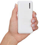 Zodiac High Density 10000 mAh Power Bank, white, blank front view