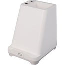 Desk Mate Organizer with Bluetooth Speaker and Charging Hub SM-2955 White (WH) supplier blank product view 2