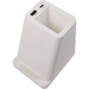 Desk Mate Organizer with Bluetooth Speaker and Charging Hub SM-2955 White (WH) supplier blank product view 4