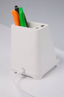 Desk Mate Organizer with Bluetooth Speaker and Charging Hub SM-2955 White (WH) supplier blank product view 9