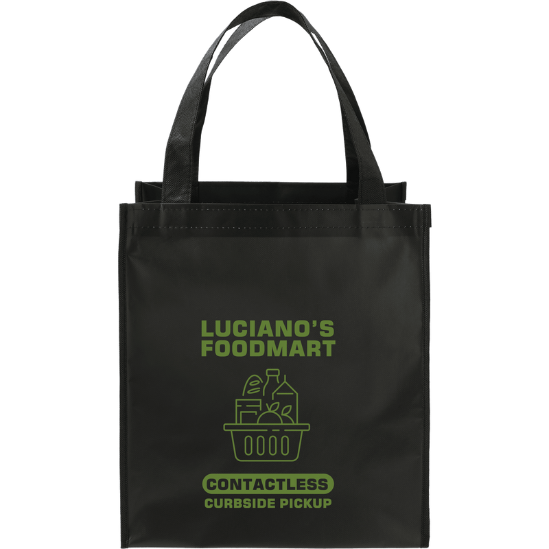 Double Laminated Wipeable Grocery Tote custom branded promotional totes