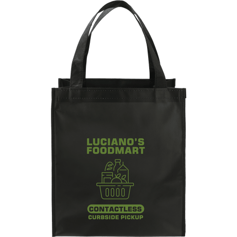 Double Laminated Wipeable Grocery Tote custom branded promotional totes