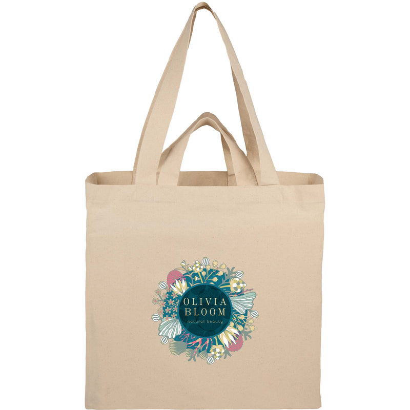 Dual Carry 6oz Organic Cotton Tote custom branded promotional totes