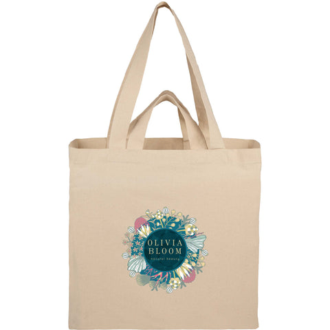 Dual Carry 6oz Organic Cotton Tote custom branded promotional totes