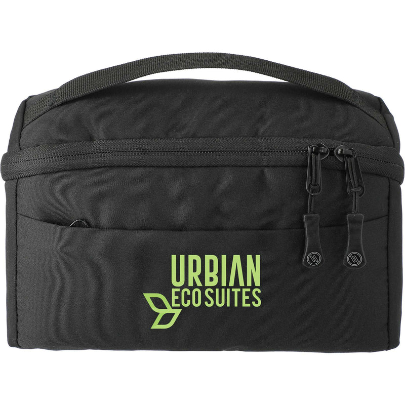 elleven™ Versa Travel and Tech Organizer in Black — supplier decorated front view