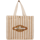 FEED Cotton and Jute Striped Tote custom branded promotional totes — 1