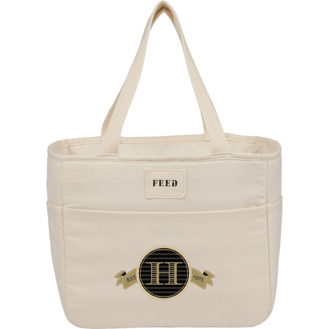 FEED Organic Cotton 9 Can Lunch Cooler custom branded promotional totes