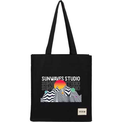 FEED Organic Cotton Book Tote custom branded promotional totes