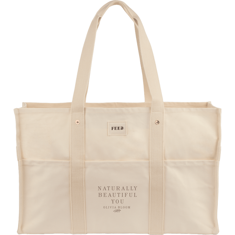 FEED Organic Cotton Large Market Tote custom branded promotional totes