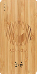 FSC® 100% Bamboo 5000 mAh Wireless Power Bank 7121-71WD Wood(WD), supplier product view 1