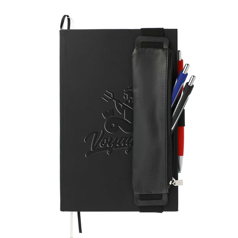 FUNCTION Bulleting Notebook Bundle Set — Black (BK) — Decorated front cover with pen pouch and pens