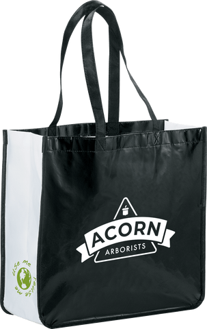 Gloss Laminated Non-Woven Shopper Tote custom branded promotional totes