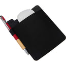Grab & Go Mouse Carrying Pouch with Adhesive in Black — supplier blank view