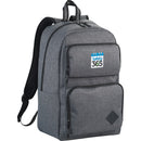 Graphite Deluxe 15" Laptop Backpack — Charcoal (CA) — decorated product view