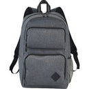 Graphite Deluxe 15" Laptop Backpack — Charcoal (CA) — blank product view