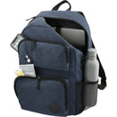 Graphite Deluxe 15" Laptop Backpack — Navy (NY) — blank product view