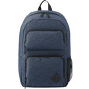 Graphite Deluxe 15" Laptop Backpack — Navy (NY) — blank front view