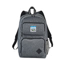 Graphite Deluxe 15" Laptop Backpack custom branded promotional product